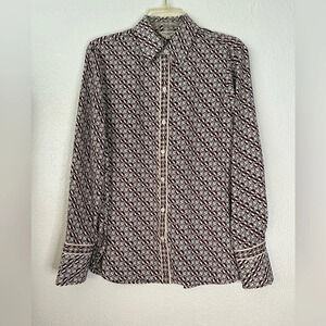 MAX STUDIO LONDON Printed Medium Button Down Long Sleeves BNWT